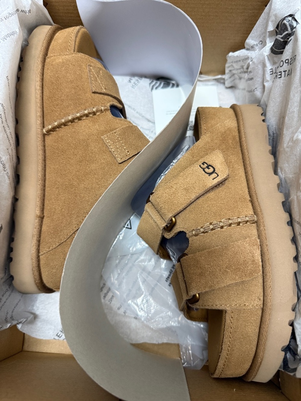 UGG Women’s Chestnut Suede Slide Loafers